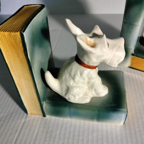 Vintage Scotty dogs bookends ceramic - Picture 3 of 11